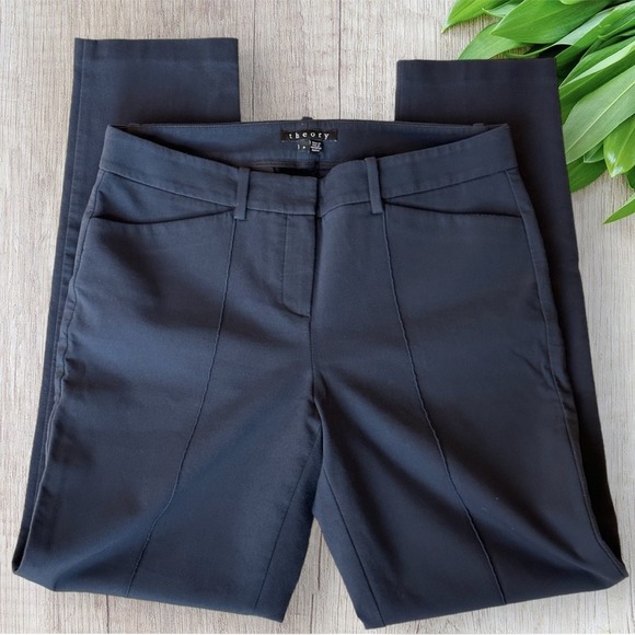 Theory Pants - Theory Business Casual Straight Leg Blue Pant Size 8
